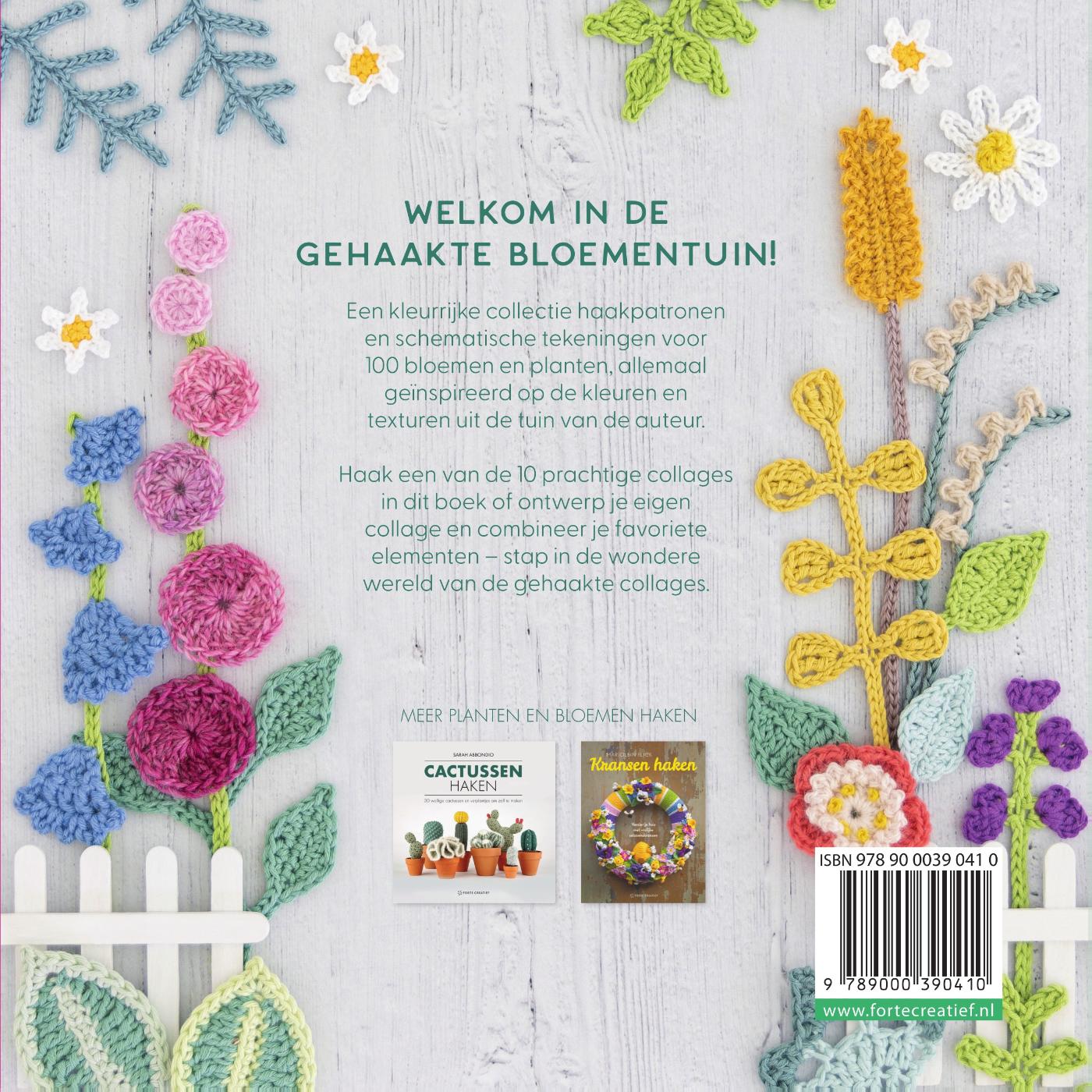 Bloemencollages haken achterkant