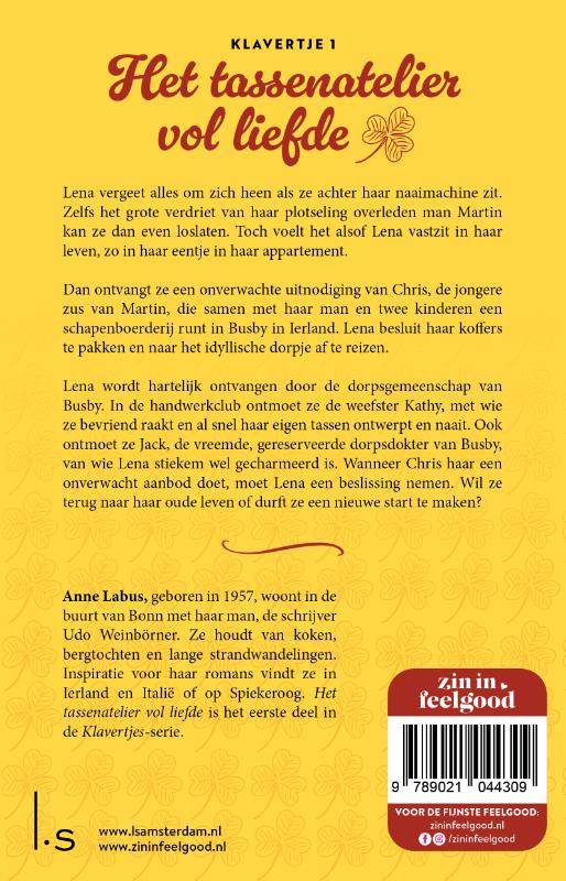 Het tassenatelier vol liefde / Klavertje / 1 achterkant