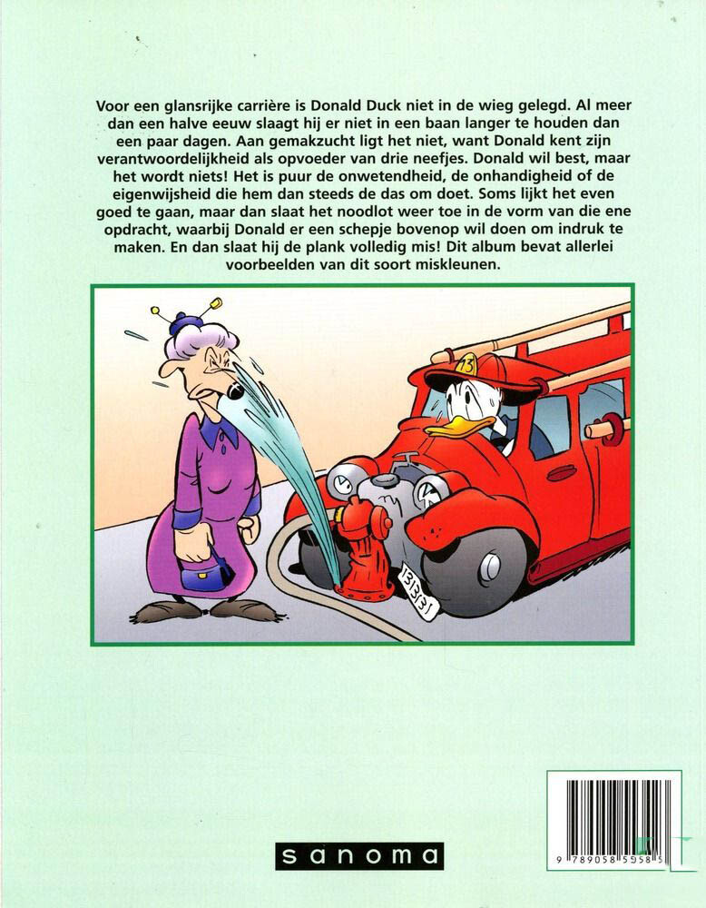 Vrolijke miskleunen van Donald Duck / Reclame uitgaven Trekpleister/Kruidvat achterkant