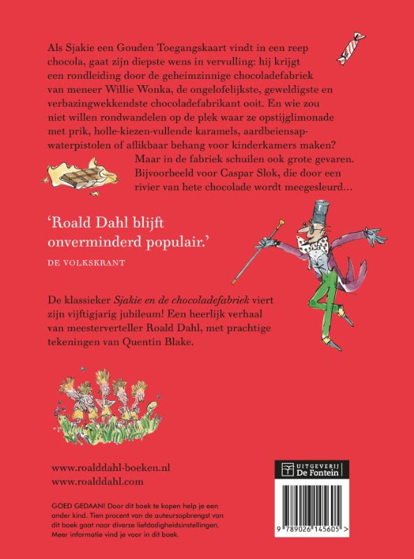 Sjakie en de chocoladefabriek Sjakie en de chocoladefabriek achterkant