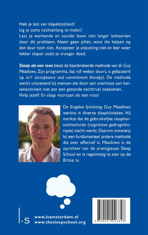 Slaap als een roos achterkant