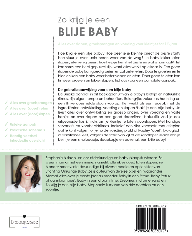 Zo krijg je een blije baby Zo krijg je een blije baby achterkant