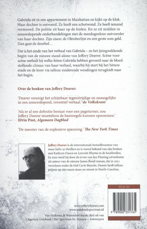 De oktoberlijst De oktoberlijst achterkant