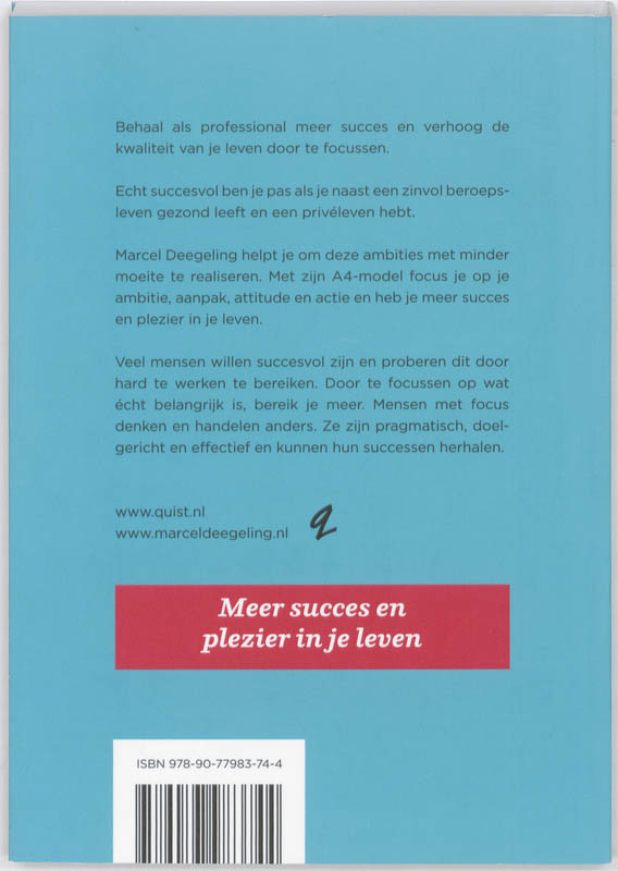 Leidraad Voor Professionals Met Focus achterkant