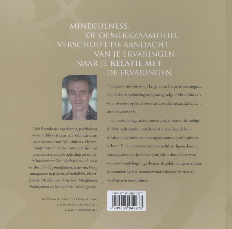 Elke dag meer mindfulness achterkant