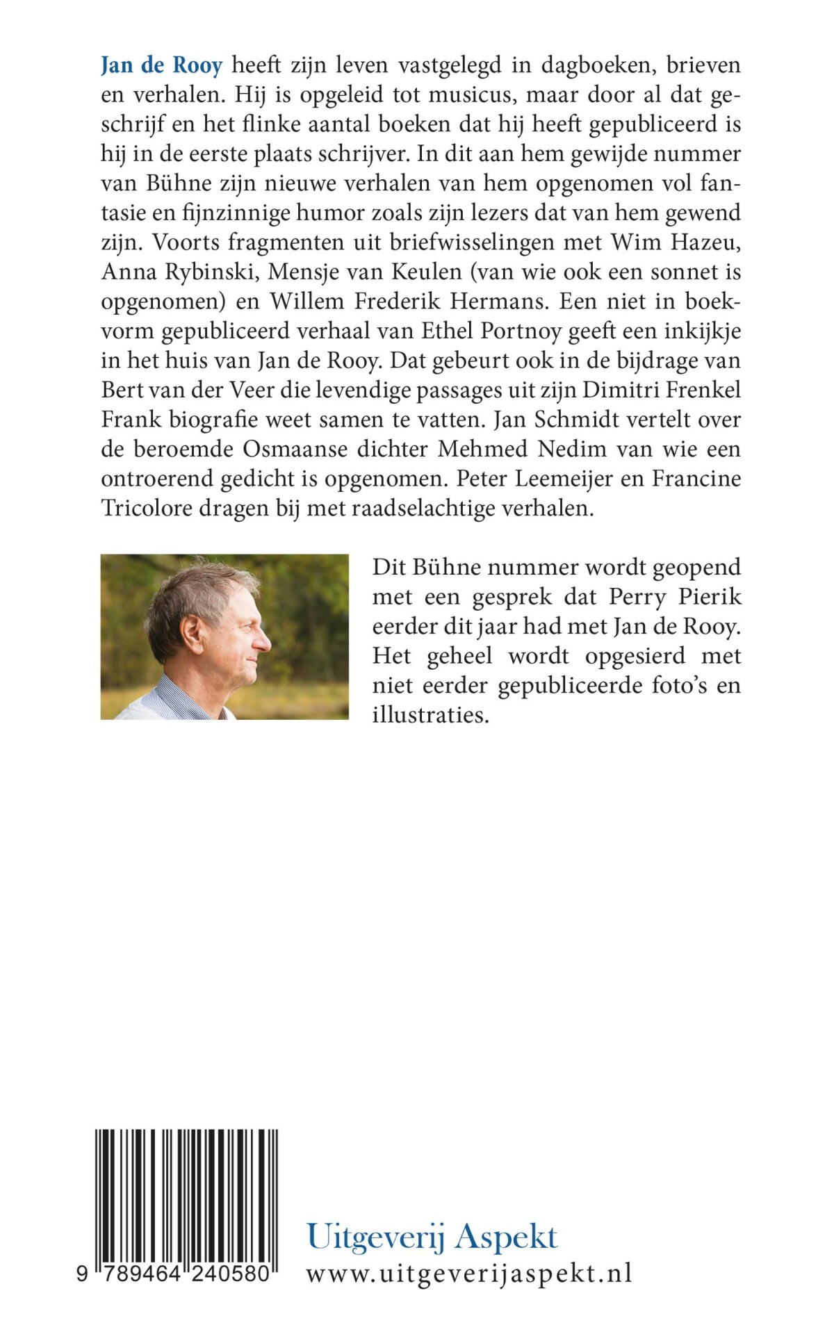 Bühne Special Jan de Rooy achterkant