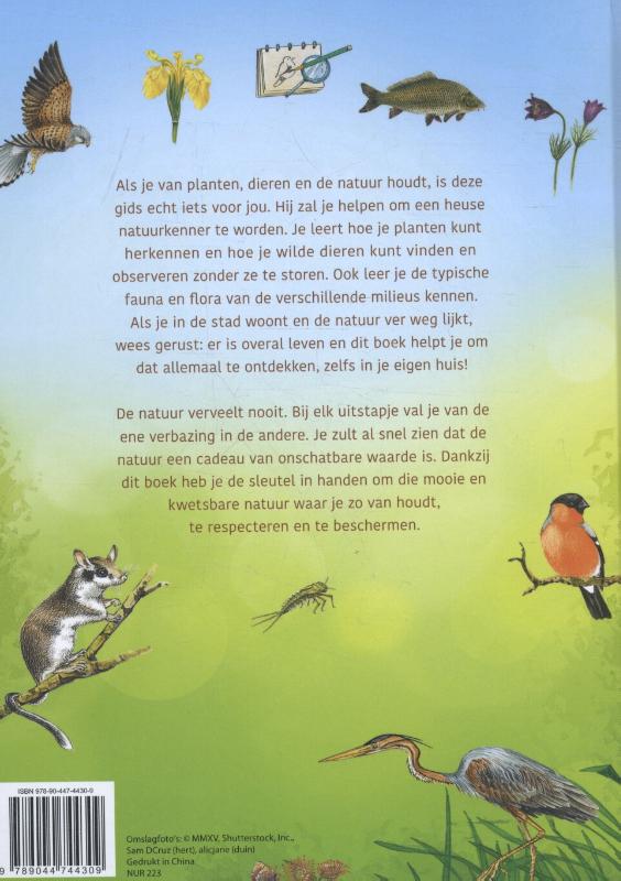 De grote natuurgids voor de jeugd achterkant