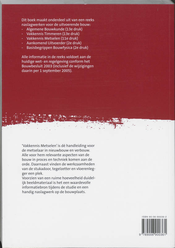 Vakkennis metselen achterkant