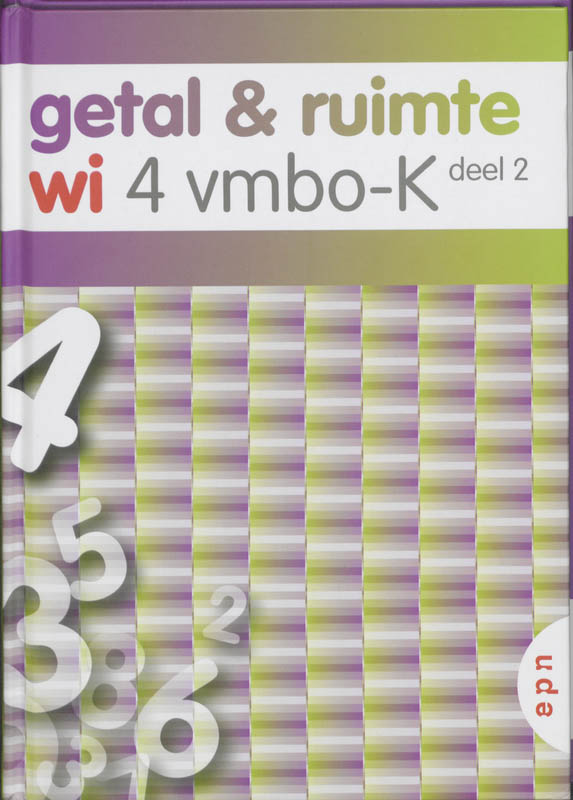 boekenbalie_9789011105850_cover Getal en Ruimte  / 4 vmbo-K deel 2 / deel Leerboek