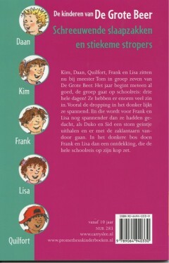 Schreeuwende slaapzakken en stiekeme stropers / De kinderen van De grote beer / 7 achterkant