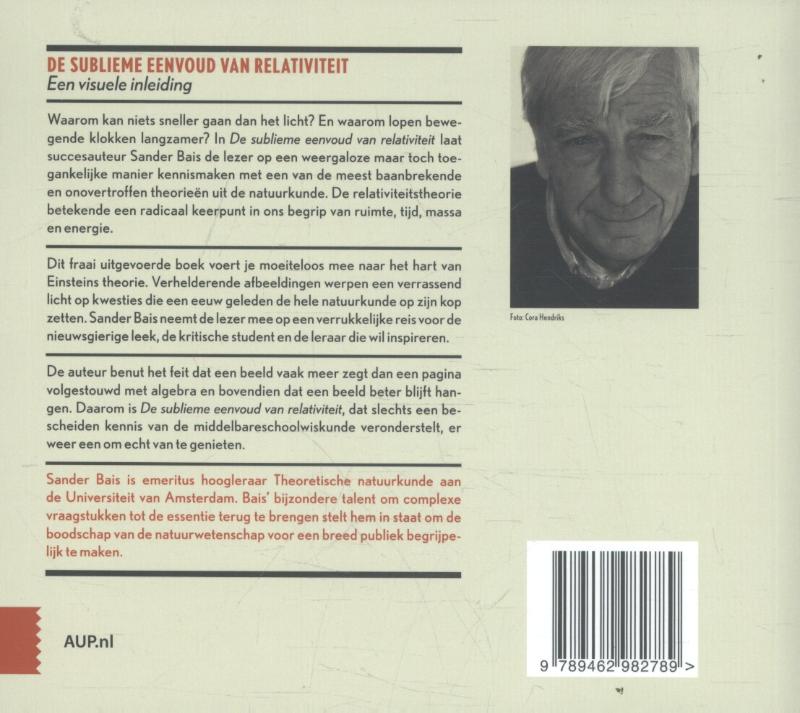 De sublieme eenvoud van relativiteit achterkant