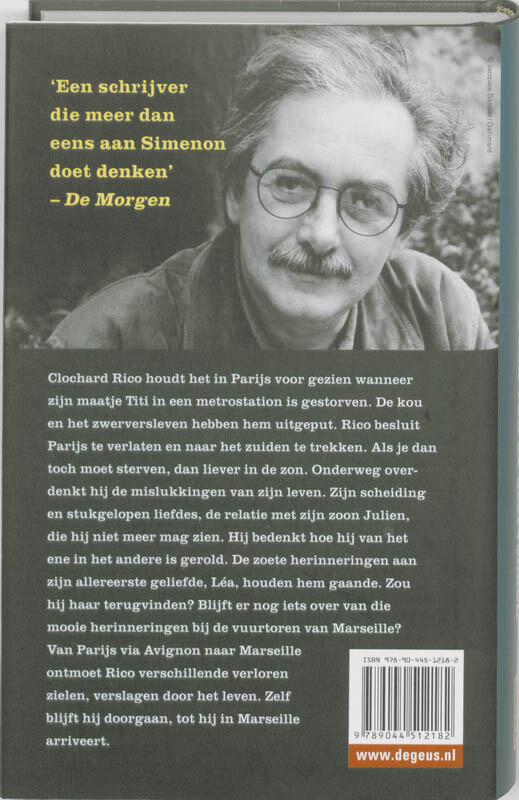 De zon van de stervenden / De Geus Spanning achterkant