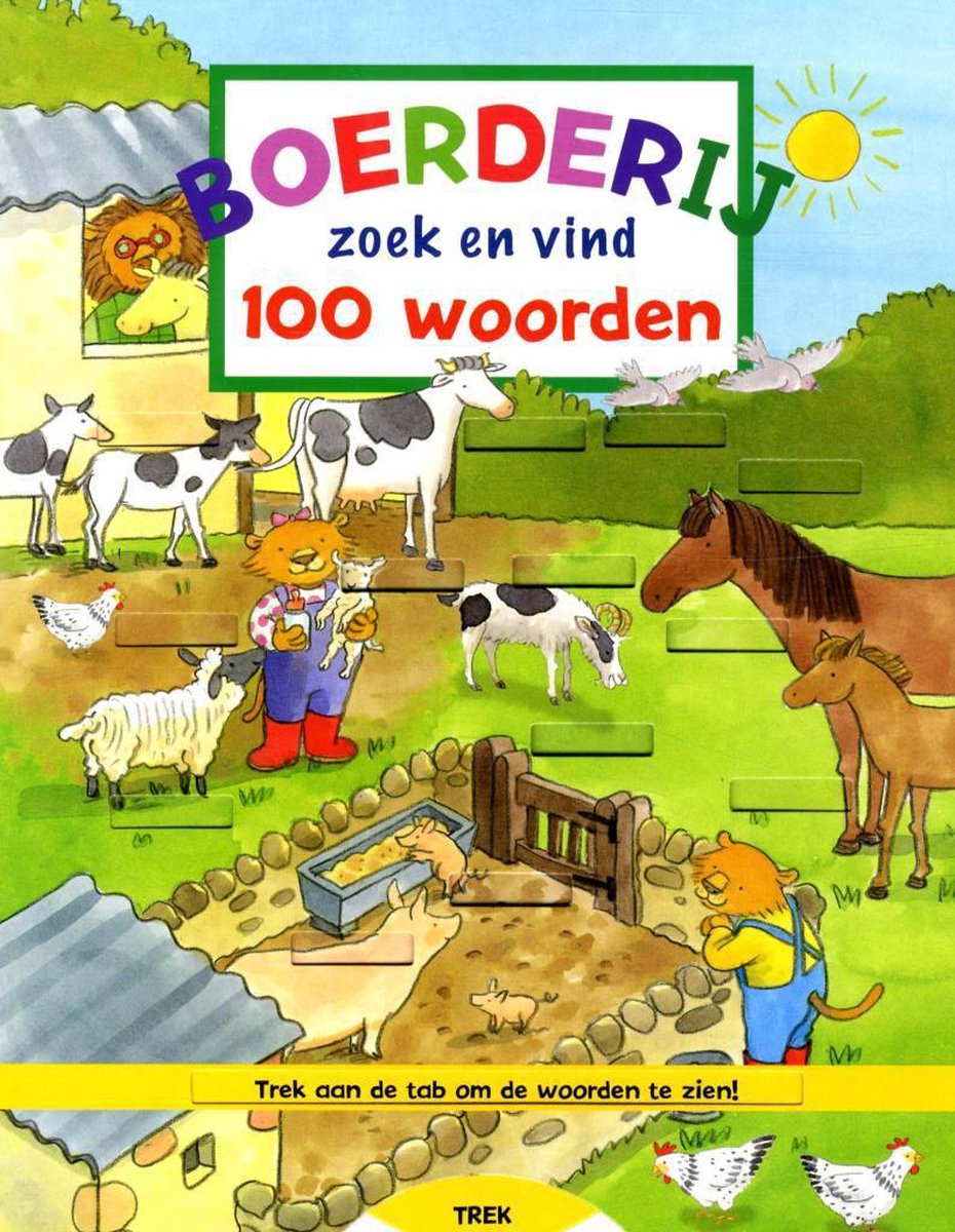 Boerderij. Zoek en vind 100 woorden