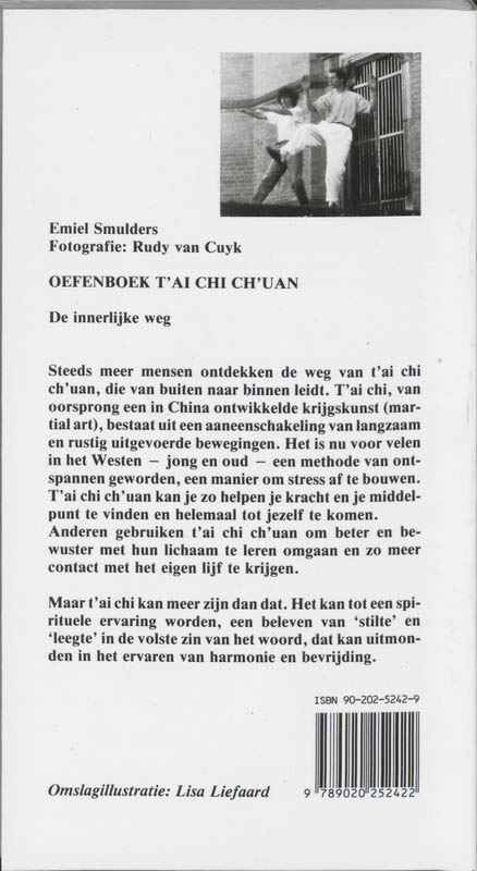 Oefenboek T'ai chi ch'uan achterkant