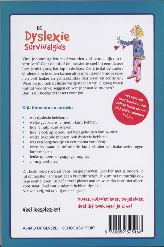 De dyslexie survival gids achterkant