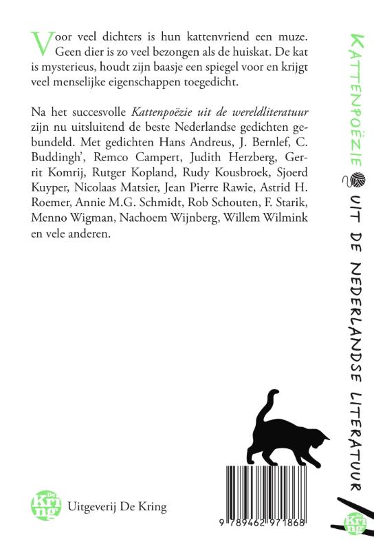 Kattenpoëzie uit de Nederlandse literatuur achterkant