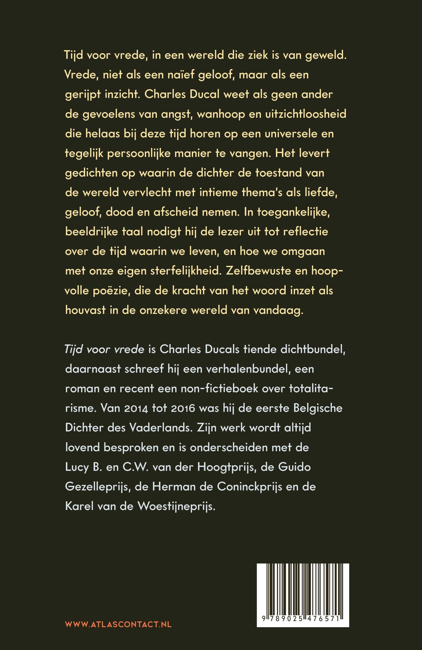 Tijd voor vrede Tijd voor vrede achterkant