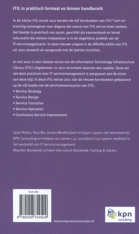 De kleine ITIL 2011 achterkant