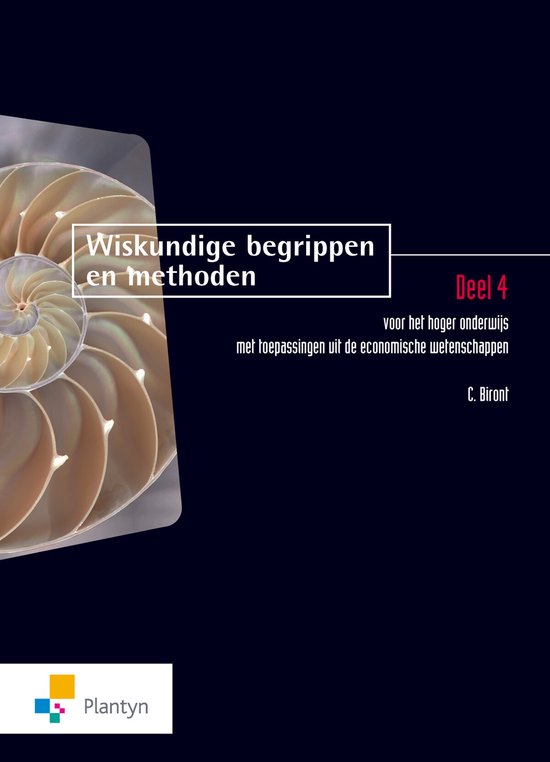Wiskundige begrippen en methoden deel 4 / Vast Boek / Wiskundige begrippen en methoden