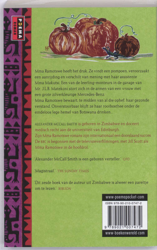 Het raadsel van de pompoen achterkant