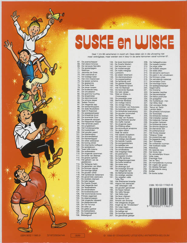Suske en Wiske no 82 - De stierentemmer achterkant
