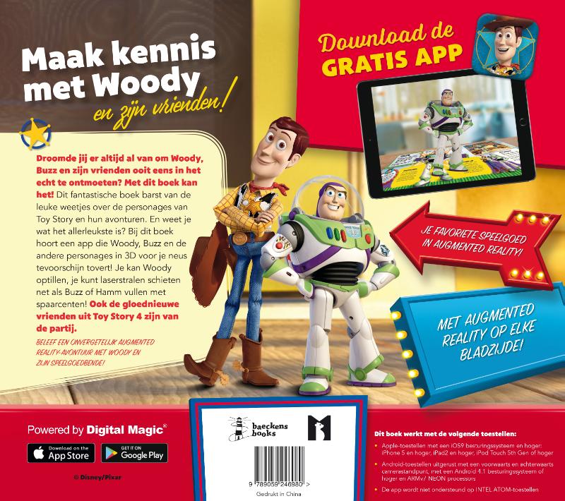 Woody's avontuur in Augmented Reality / Toy Story achterkant
