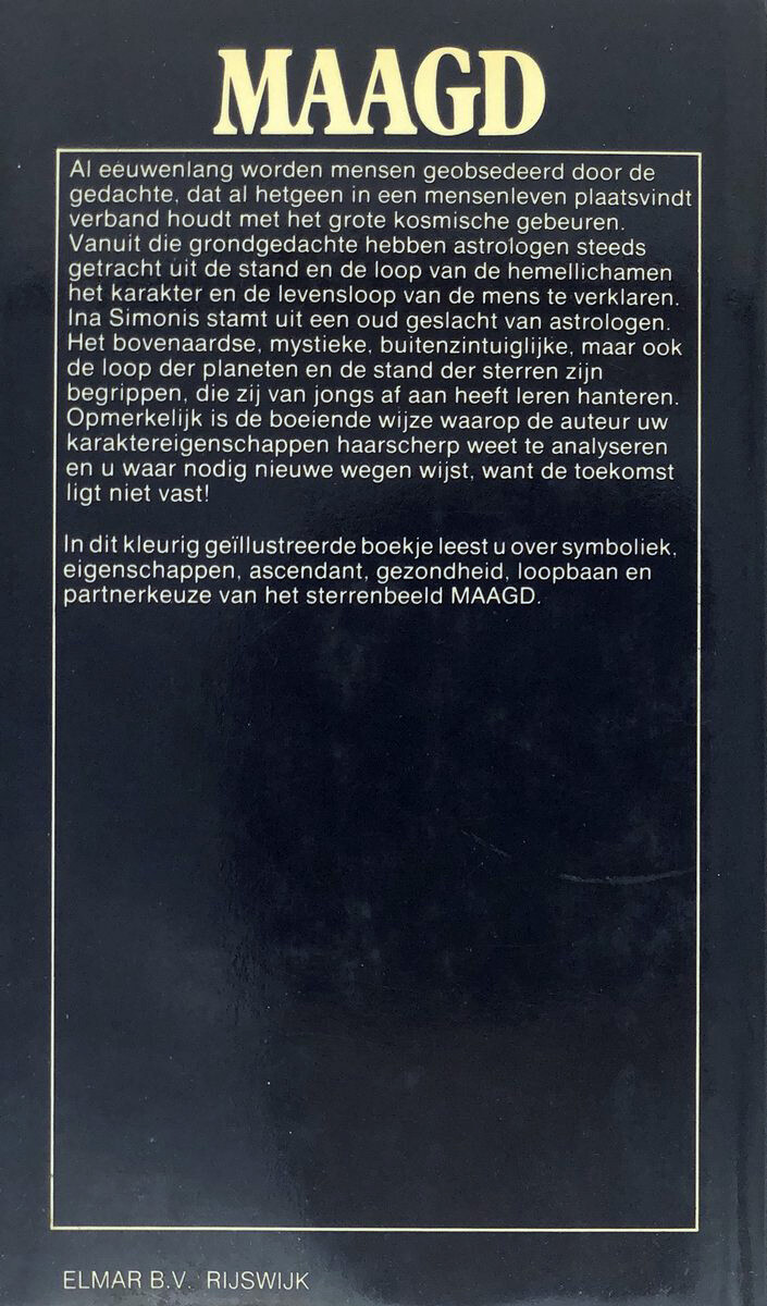 ASTROLOGIE MAAGD (PBK) achterkant