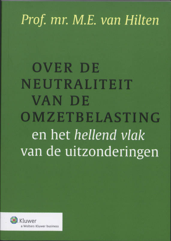 Over De Neutraliteit Van De Ob En Het Hellend Vlak Van De Uitzondering