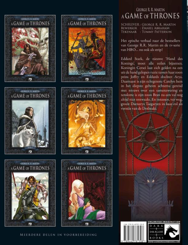 A game of thrones boek 3 achterkant