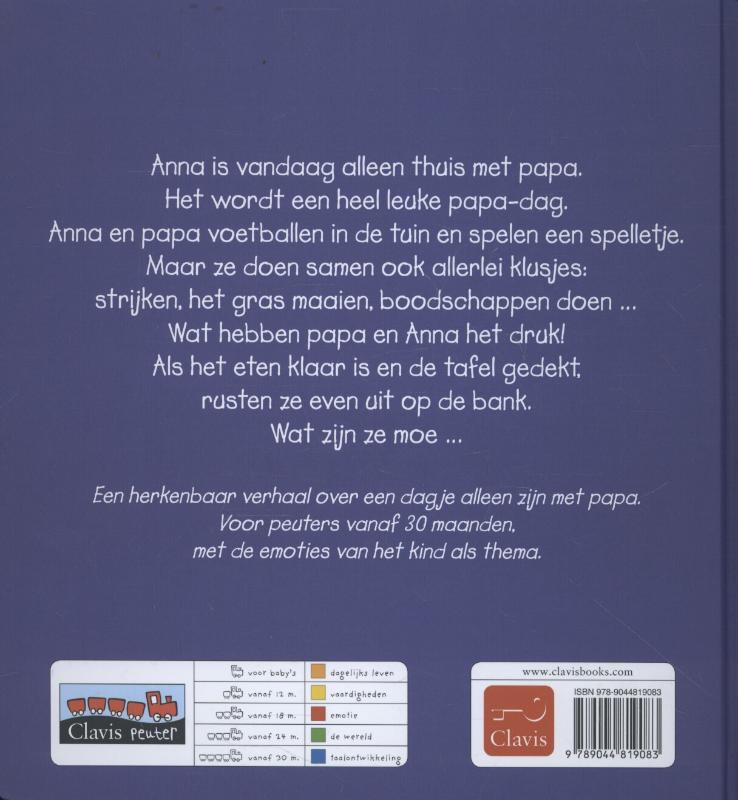 Anna en haar lieve papa / Anna achterkant