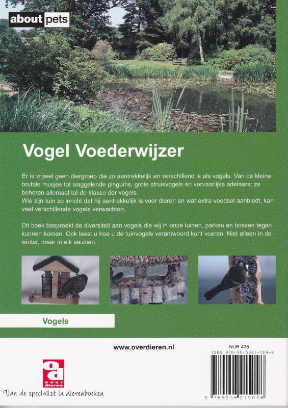 Vogel voederwijzer achterkant