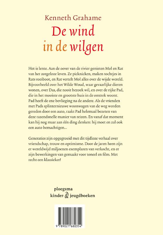 De wind in de wilgen achterkant
