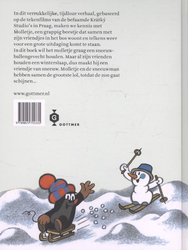 Molletje en de sneeuwman / Molletje achterkant