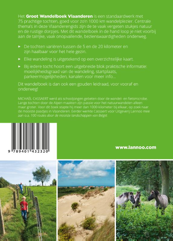 Groot wandelboek Vlaanderen achterkant