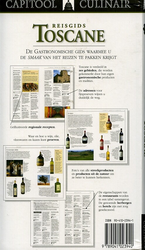 Reisgids Toscane / Capitool culinair achterkant