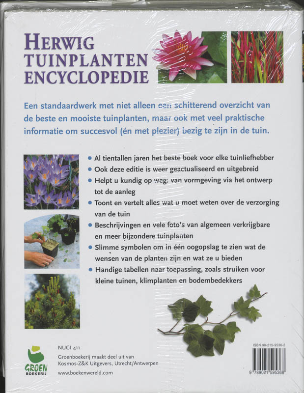 Herwig tuinplantenenclyclopedie achterkant