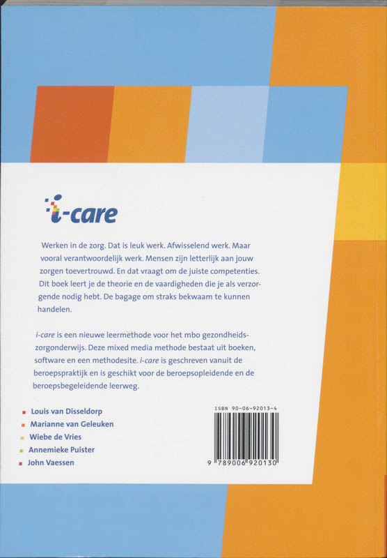I-Care / 301 Plannen Van Zorg achterkant