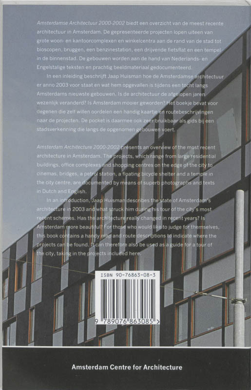 Amsterdamse architectuur = Amsterdam architecture / 2000-02 / Arcam pocket / 16 achterkant