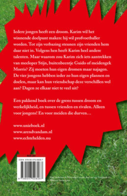 Echte helden willen scoren / Alleen voor jongens! achterkant