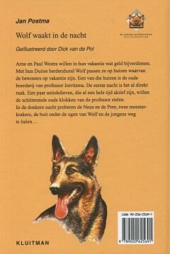 Wolf waakt in de nacht / New age achterkant
