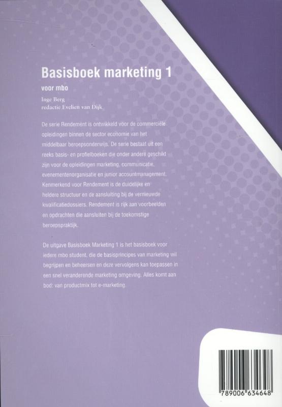 Basisboek marketing 1 achterkant