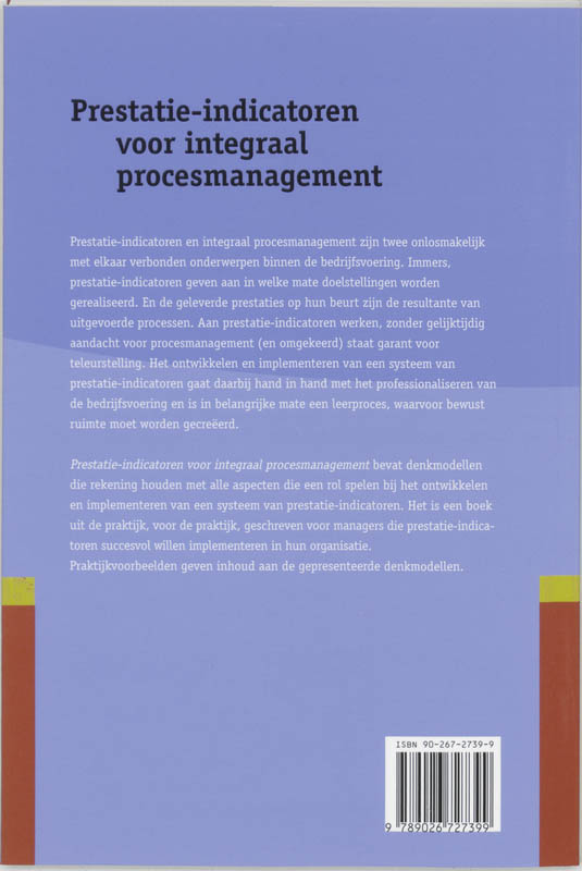 Prestatie-indicatoren voor integraal procesmanagement / Logistiek info achterkant