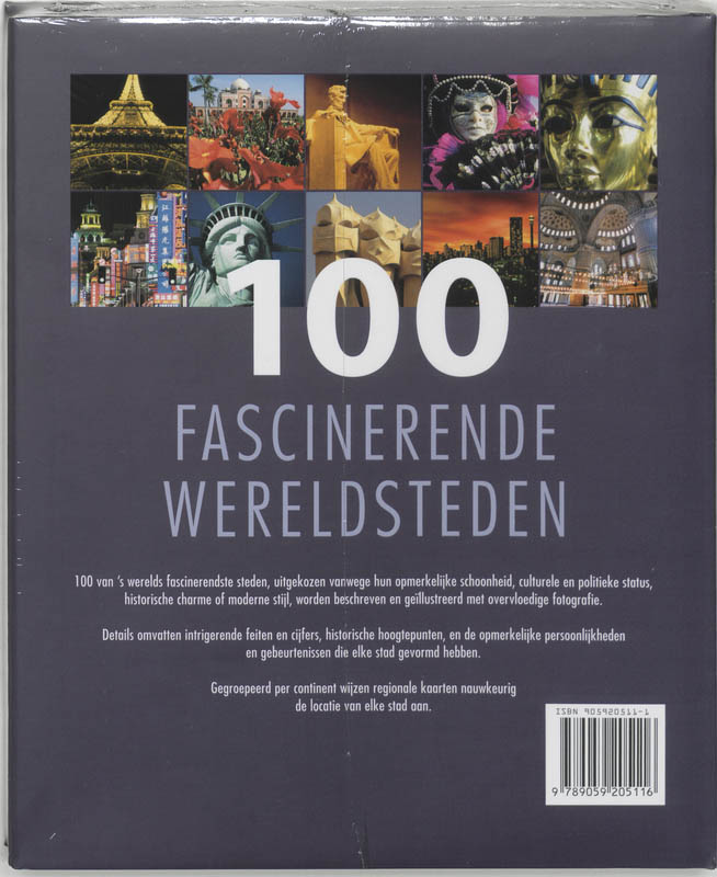 100 fascinerende wereldsteden achterkant