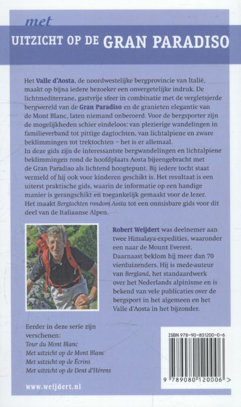 Met uitzicht op de gran paradiso achterkant