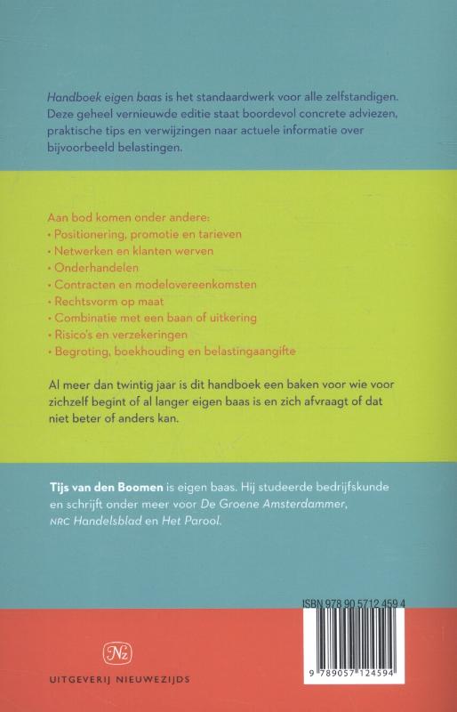 Handboek eigen baas Handboek eigen baas achterkant