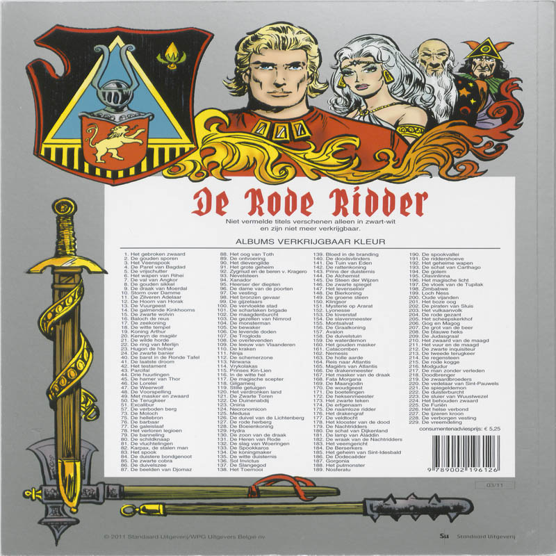 De Rode Ridder 20 -   Kerwyn de magier achterkant