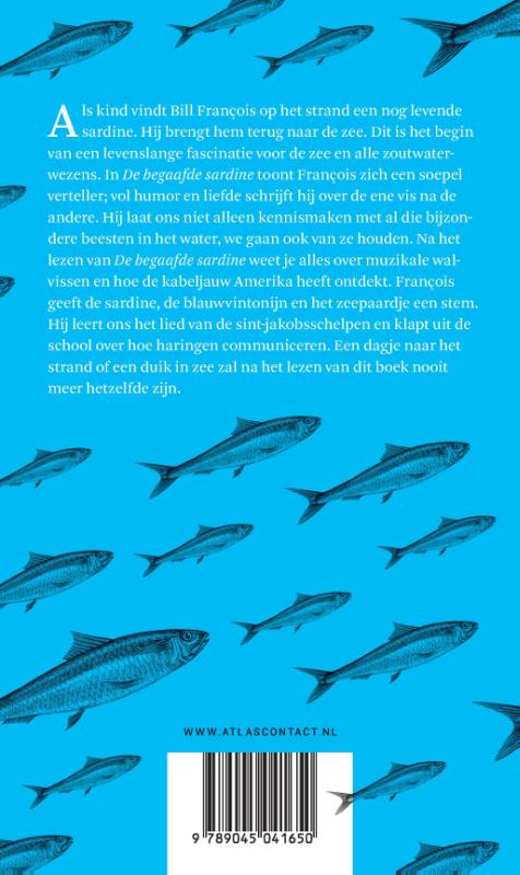 De begaafde sardine achterkant