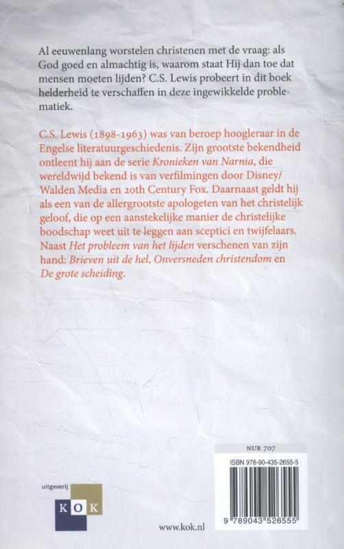 Het probleem van het lijden Het probleem van het lijden achterkant