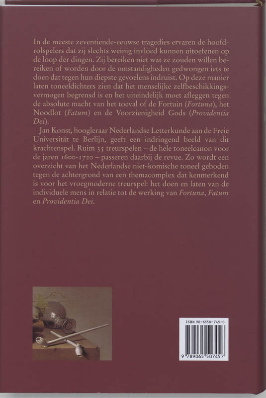 Fortuna, Fatum en Providentia Dei in de Nederlandse tragedie 1600-1720 achterkant