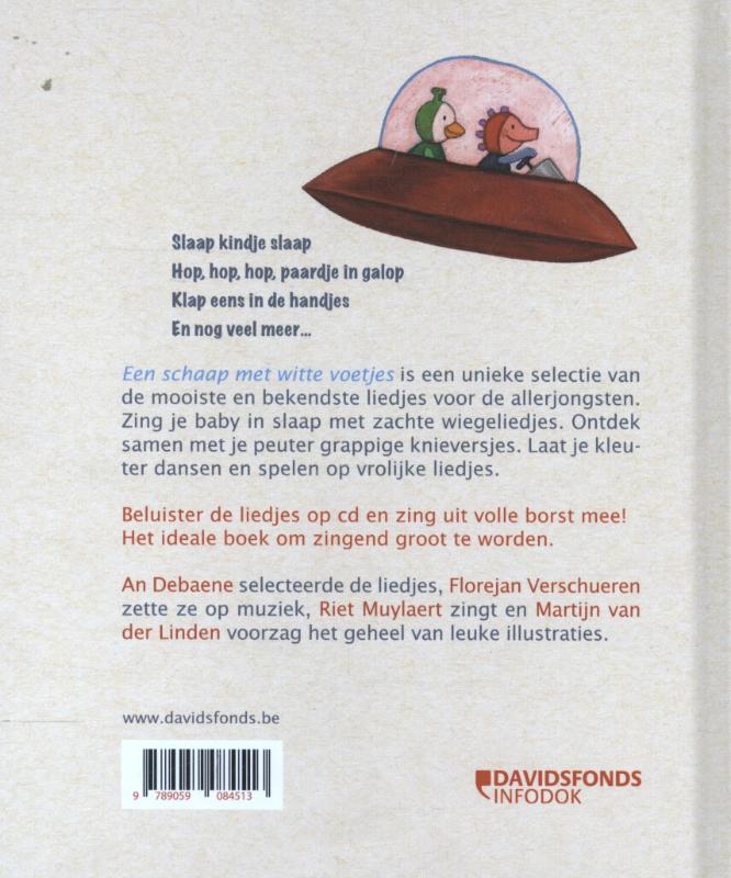 Een schaap met witte voetjes Een schaap met witte voetjes achterkant